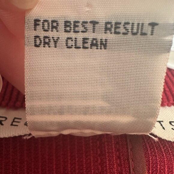 Red Corduroy Blazer Jacket Women PETITE XL Notched Christmas Holiday Fall Winter - Picture 8 of 8